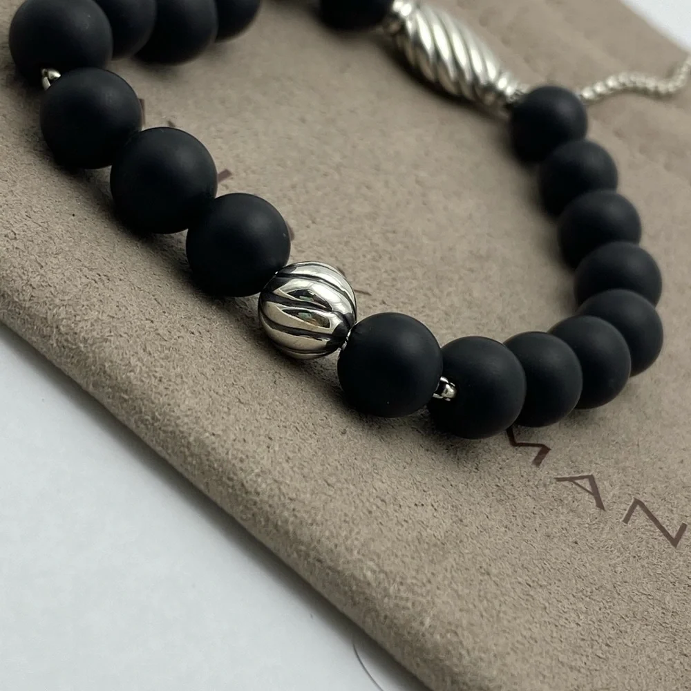 DAVID YURMAN Bracelet 8mm Mate Black Onyx